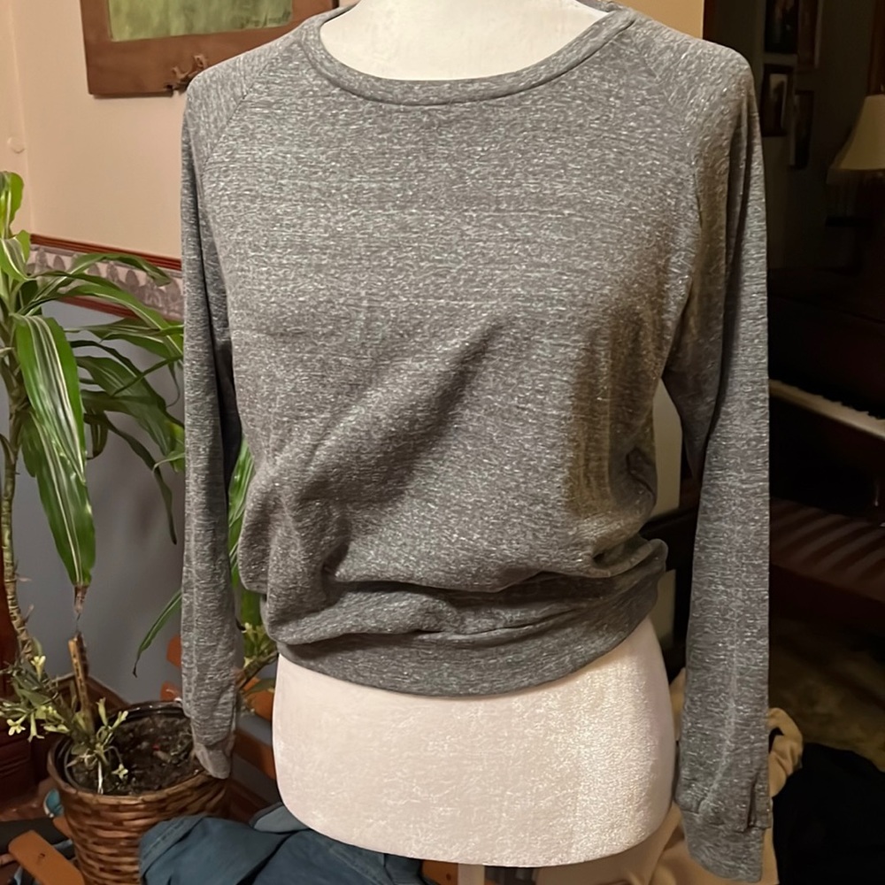 Gray marled long sleeve sweatshirt Sz S